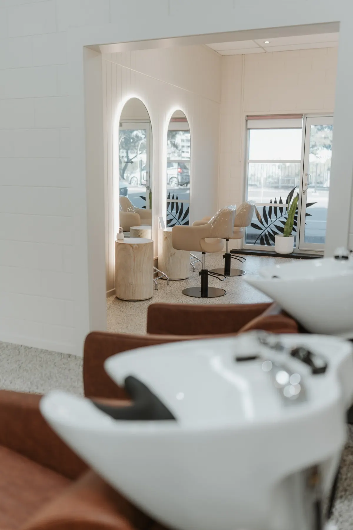 View through to styling area
